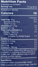 The Nutrition Facts of Coconut Whipping Cream