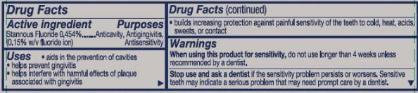 The Nutrition Facts of Colgate Fluoride Toothpaste Cavity Protection