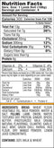 The Nutrition Facts of Colonel Kababz Lamb Kabab Rolls 