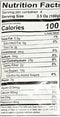 The Nutrition Facts of Daily Delight Jackfruit Green