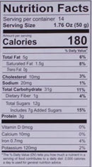 This is the Nutrition of Daily Delight Plum Special.
