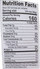 The Nutrition Facts of Deccan Sona Masoori Rice