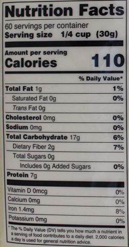 The Nutrition Facts of Deep Besan