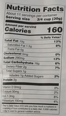 This is the Nutrition of deep Bhel Mix.