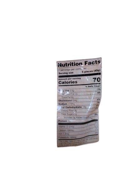 The Nutrition Facts of Deep Cocktail Vegetable Spring Rolls (35pcs) 