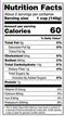 The Nutrition Facts of Deep Diced Green Mango