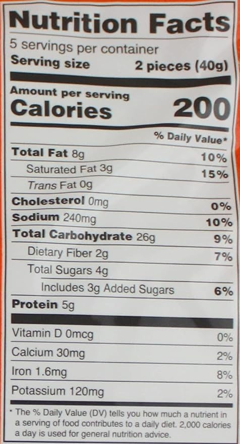 The Nutrition Facts of Deep Double Methi Masala Khakhara