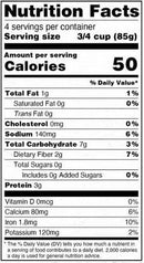 The Nutrition Facts of Deep Frozen Premium Sambhar Mix