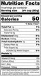 The Nutrition Facts of Deep Frozen Premium Sambhar Mix