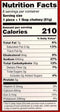 The Nutrition Facts of Deep Jumbo Samosa Punjabi (8pcs) 