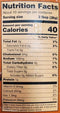 The Nutrition Facts of Deep Madras Tomatoe Chutney 