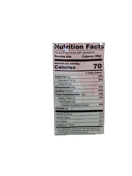 The Nutrition Facts of Deep Mathia (5pcs) 