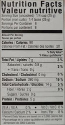 The Nutrition Facts of Deep Menu vada (8pcs) 