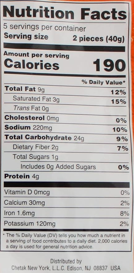 This is the Nutrition of Deep Methi Khakhara.