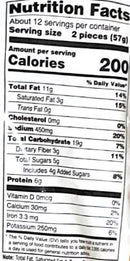 The Nutrition Facts of Deep Moong Dal Kachori (25pcs) 