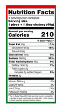 The Nutrition Facts of Deep Mysore Masala Dosa (4 pcs) 