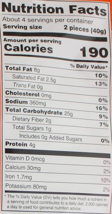 This is the Nutrition of Deep Pizza Khakhara.