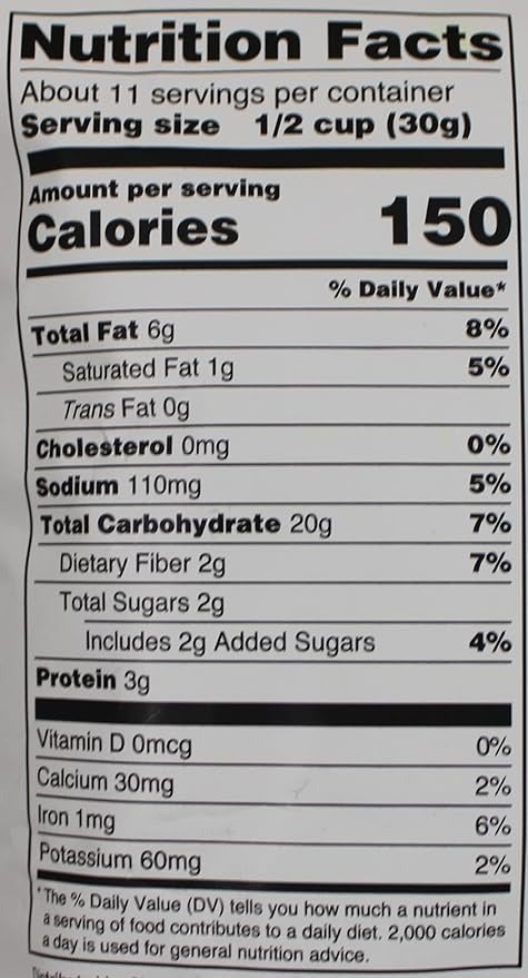 This is the Nutrition of Deep Roasted Poha Chevda.