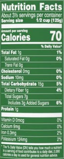 The Nutrition Facts of Delmonte Sweet Cream Corn 