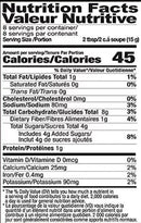 The Nutrition Facts of Delve Jelly Falooda 