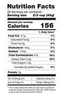 The Nutrition Facts of Duru Bulgur Fine Bulgur