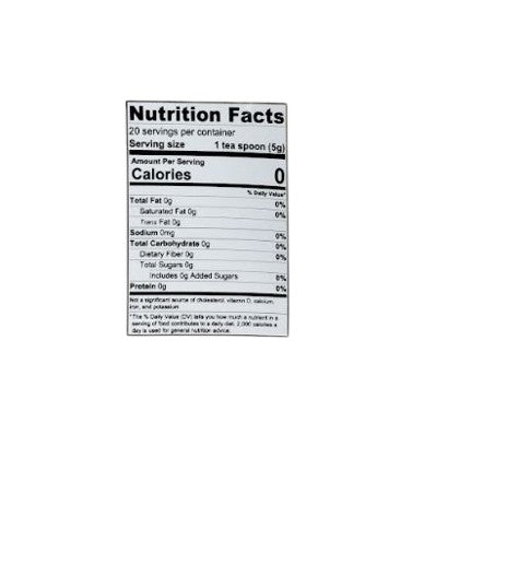 The Nutrition Facts of Durvesh Kashmiri Tea 