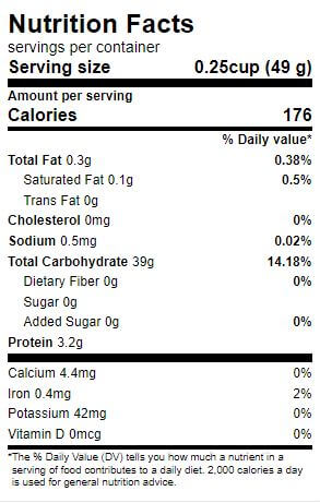 The Nutrition Facts of Egypt's Best Rice Big