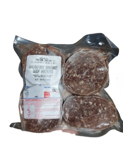 Fatima Zabiha Beef Breakfast Sausage Patties | MirchiMasalay