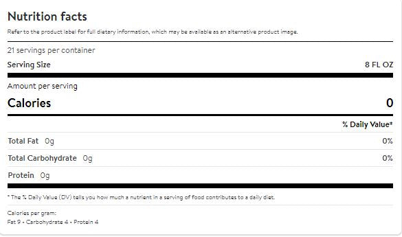 This is the Nutrition of Folgers Ground Coffee.