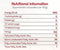 The Nutrition Facts of Fortune Mustard Oil