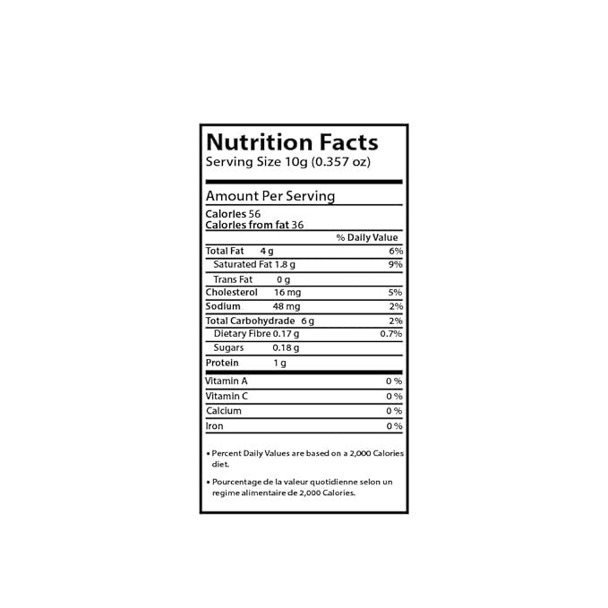This is the Nutrition of Fresco Dahi Boondi.
