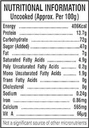 The Nutrition Facts of GITS Kalakand Mix