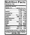 The Nutrition Facts of Ganesh Udad Plain Papad Kamdar