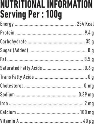 The Nutrition Facts of Gits Chana Masala Ready Meal 