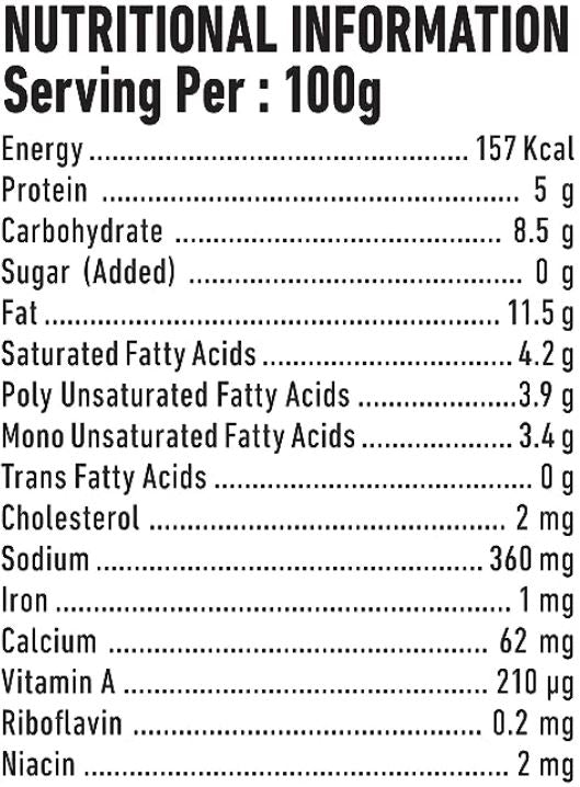 The Nutrition Facts of Gits Matar Paneer Ready Meals 