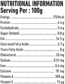 The Nutrition Facts of Gits Paneer Makhani Ready Meals 