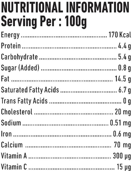 The Nutrition Facts of Gits Paneer Makhani Ready Meals 