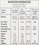 The Nutrition Facts of Gits Pau Bhaji Ready Meals 