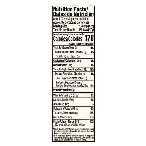 The Nutrition Facts of Golden Paraboiled Rice