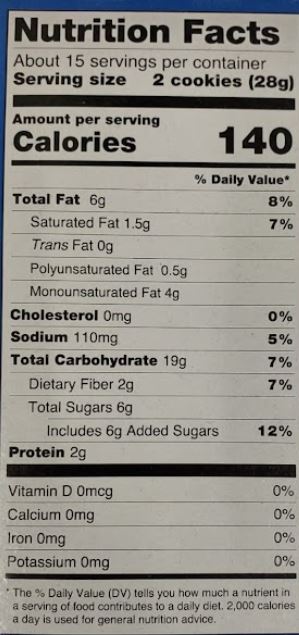 The Nutrition Facts of Gullon Digestive Biscuits 