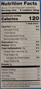 The Nutrition Facts of Gullon Sugar Free Biscuits Large 