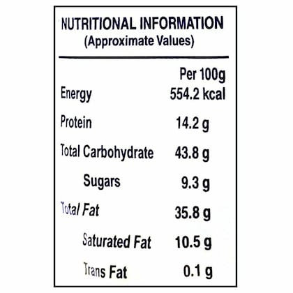 This is the Nutrition of Haldiram's All In One.