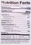 The Nutrition Facts of Haldiram's Amritsari Kulcha (4pcs) 