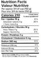 The Nutrition Facts of Haldiram's Dal Palak Minute Khana 