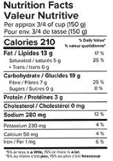 The Nutrition Facts of Haldiram's Dal Palak Minute Khana 