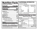The Nutrition Facts of Haldiram's Khatta Dhokla 