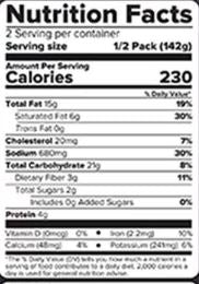 The Nutrition Facts of Haldiram's Pao Bhaji 
