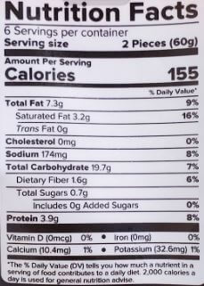 The Nutrition Facts of Haldiram's Poori 12pcs