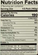The Nutrition Facts of Haldiram's Rajma Raseela 
