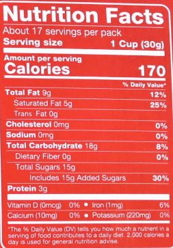 This is the Nutrition of Haldiram's Soan Papdi.
